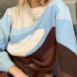 ISO DO NOT BUY: house of sunny blue landscape knit